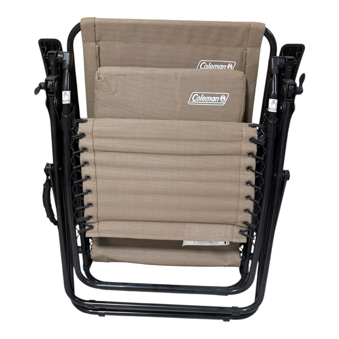 Coleman リクライニングチェア 2脚セット ベージュ