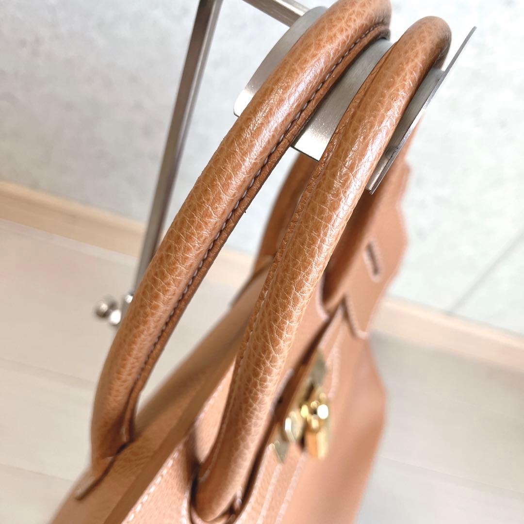 美品　EPONINE エポニーヌ　バック　レザー　カデナ　南京錠　キャメル　A4