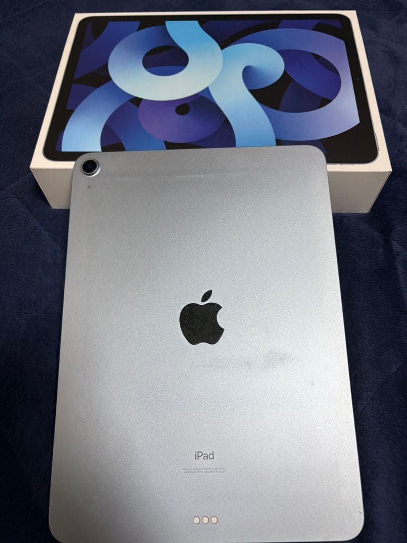 iPad Air4 スカイブルー 本体 箱、純正充電器付き