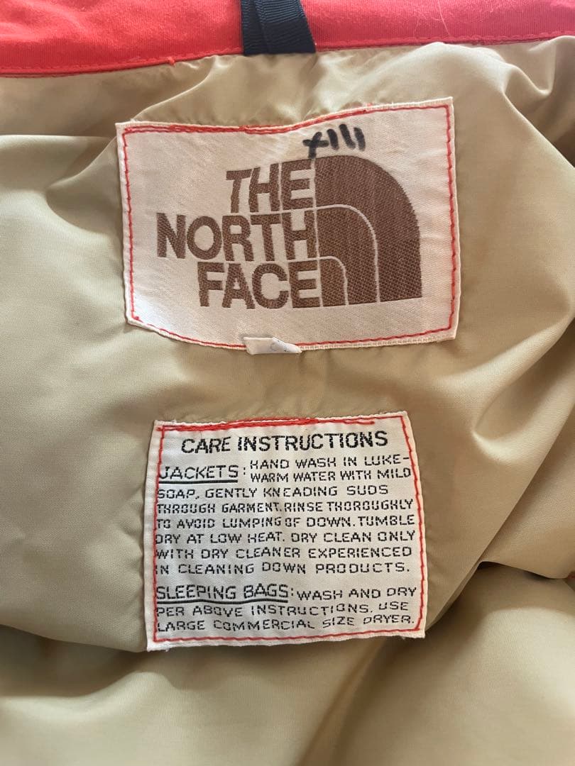 ア*ス様 ザノースフェイス　ビンテージ　ダウンベスト　茶タグ