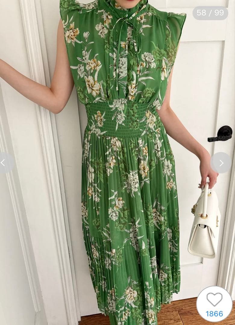 【未使用タグ付き】SNIDEL Sustainable20周年プリントワンピース