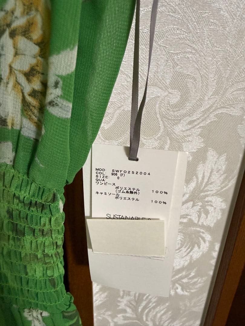 【未使用タグ付き】SNIDEL Sustainable20周年プリントワンピース