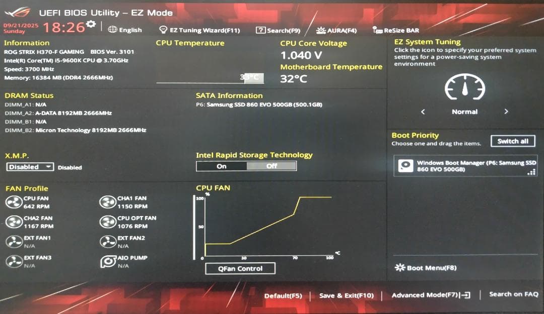 ゲーミングPC　i5-9600K GTX-1070Ti　自作マシーン