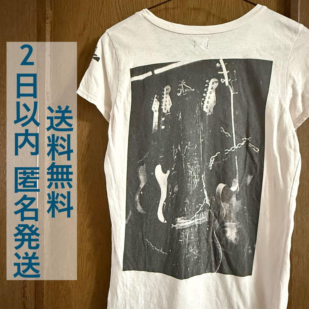 Tシャツ LGB ルグランブルー バックプリント ギター柄 レディース