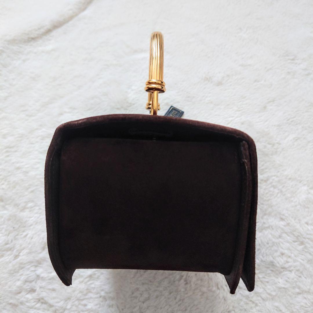 高級 希少モデル イタリア製 RODO 2way バッグ ゴールド スエード