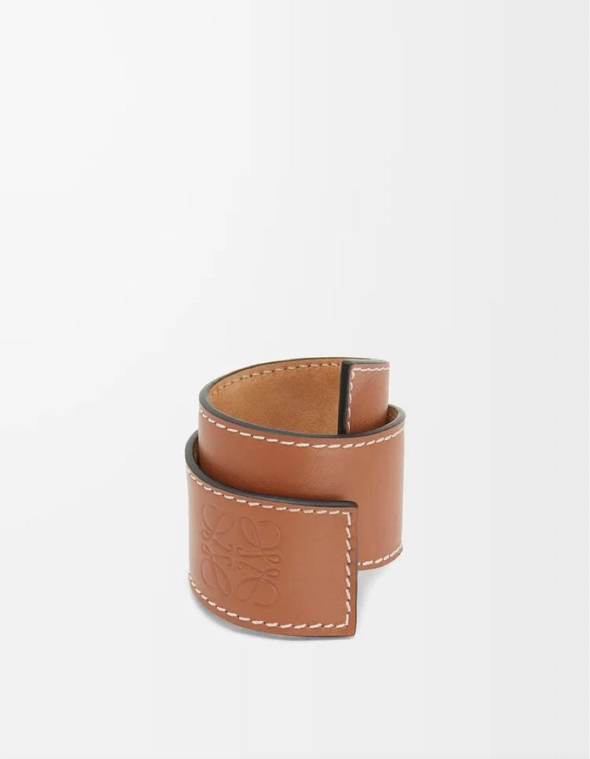 m*u様 LOEWE ロエベ スラップブレスレット スモール ブラウン