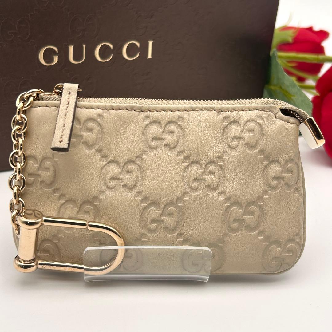 ✨レア美品✨ GUCCI グッチ シマ ケース GG レザー 高級 希少