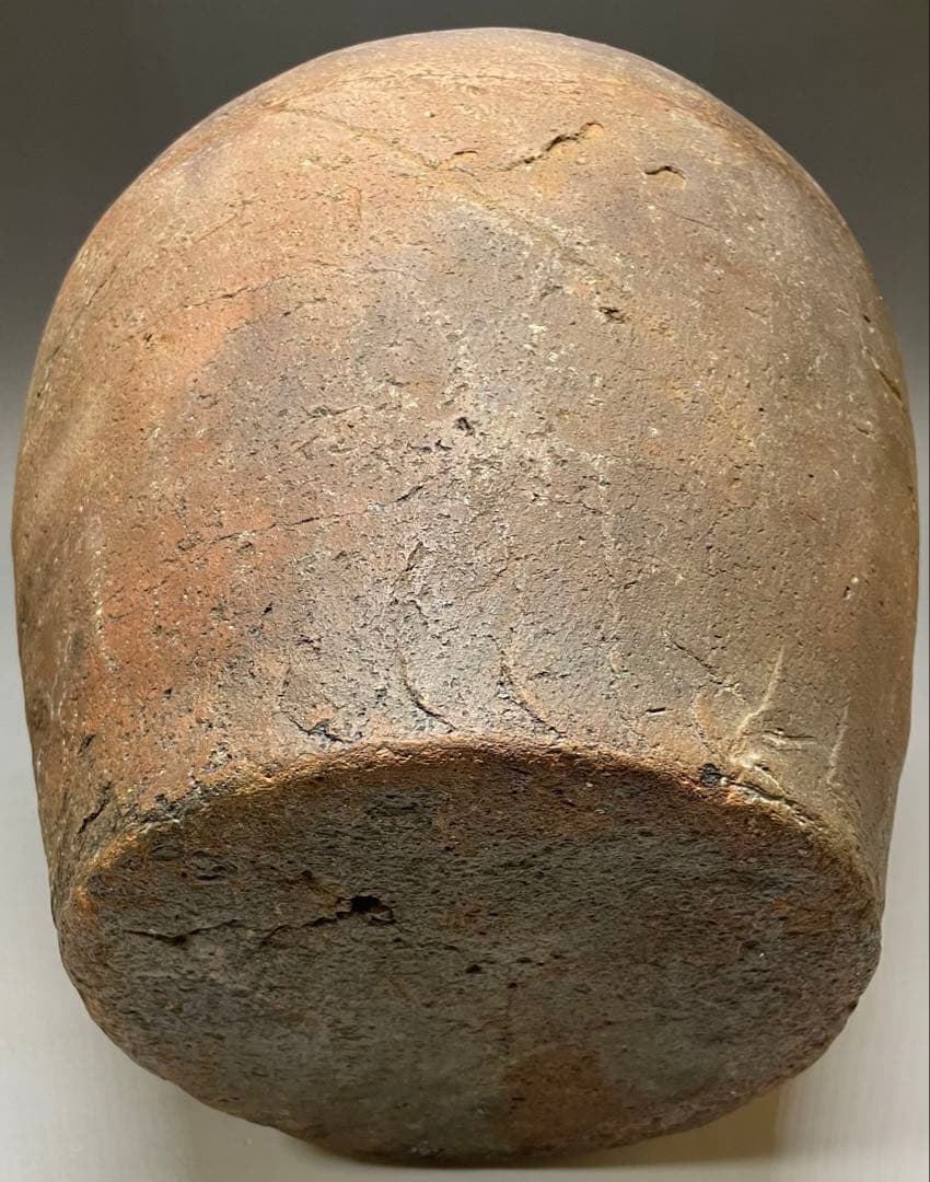 桂又三郎織　古伊賀　銭瓶壺　桃山時代　Z503