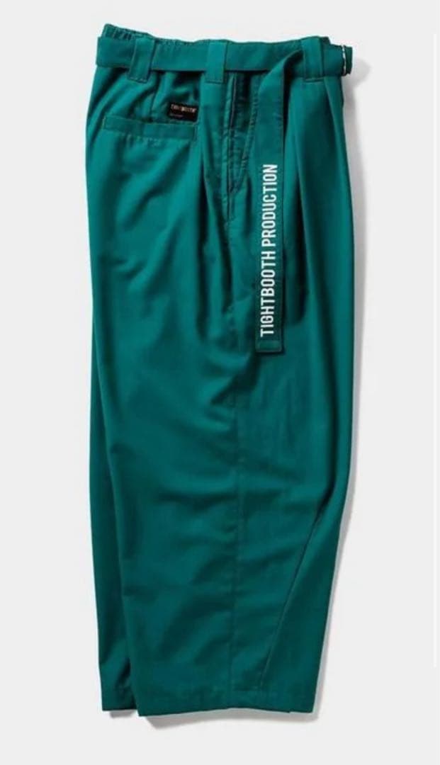 【美品】 TIGHT BOOTH BAGGY SLACKS 深緑 XL