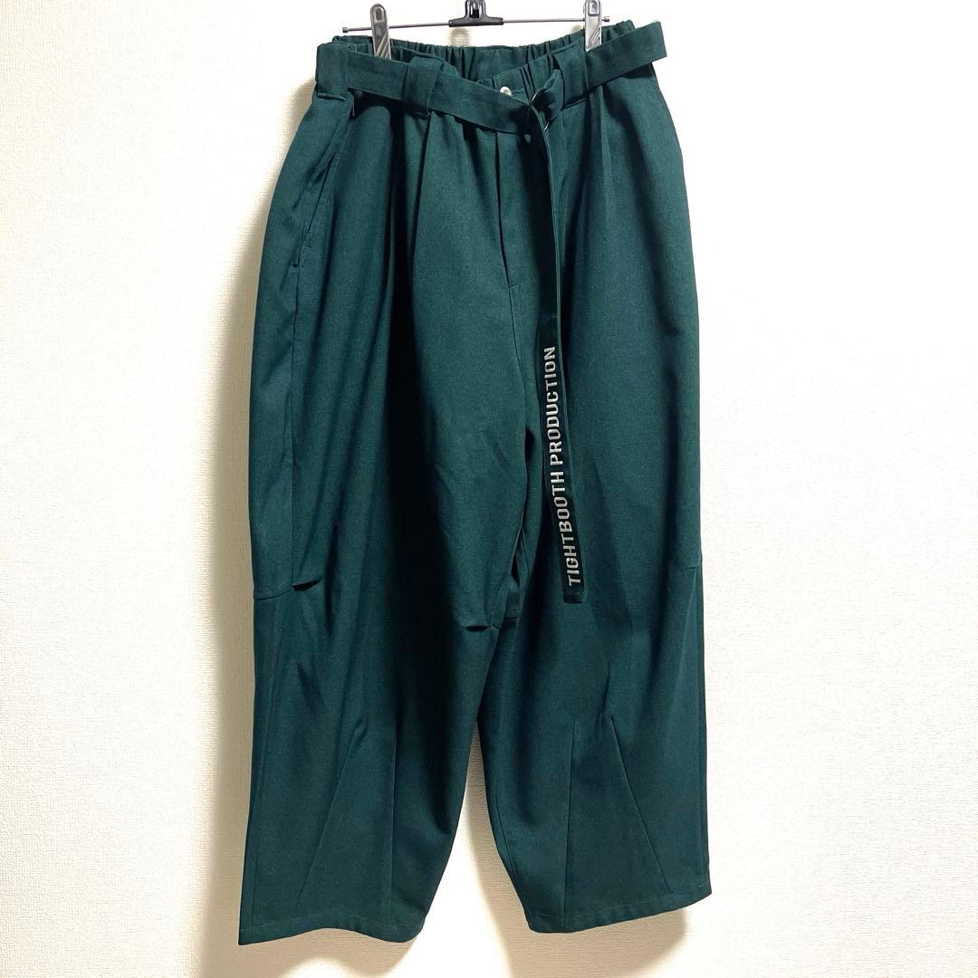 【美品】 TIGHT BOOTH BAGGY SLACKS 深緑 XL