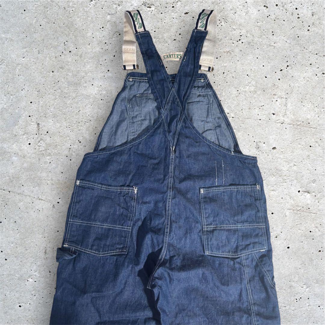 極美品　ビンテージ　CARTER’S 　ガチャポケ　耳付　デニム　オーバーオール