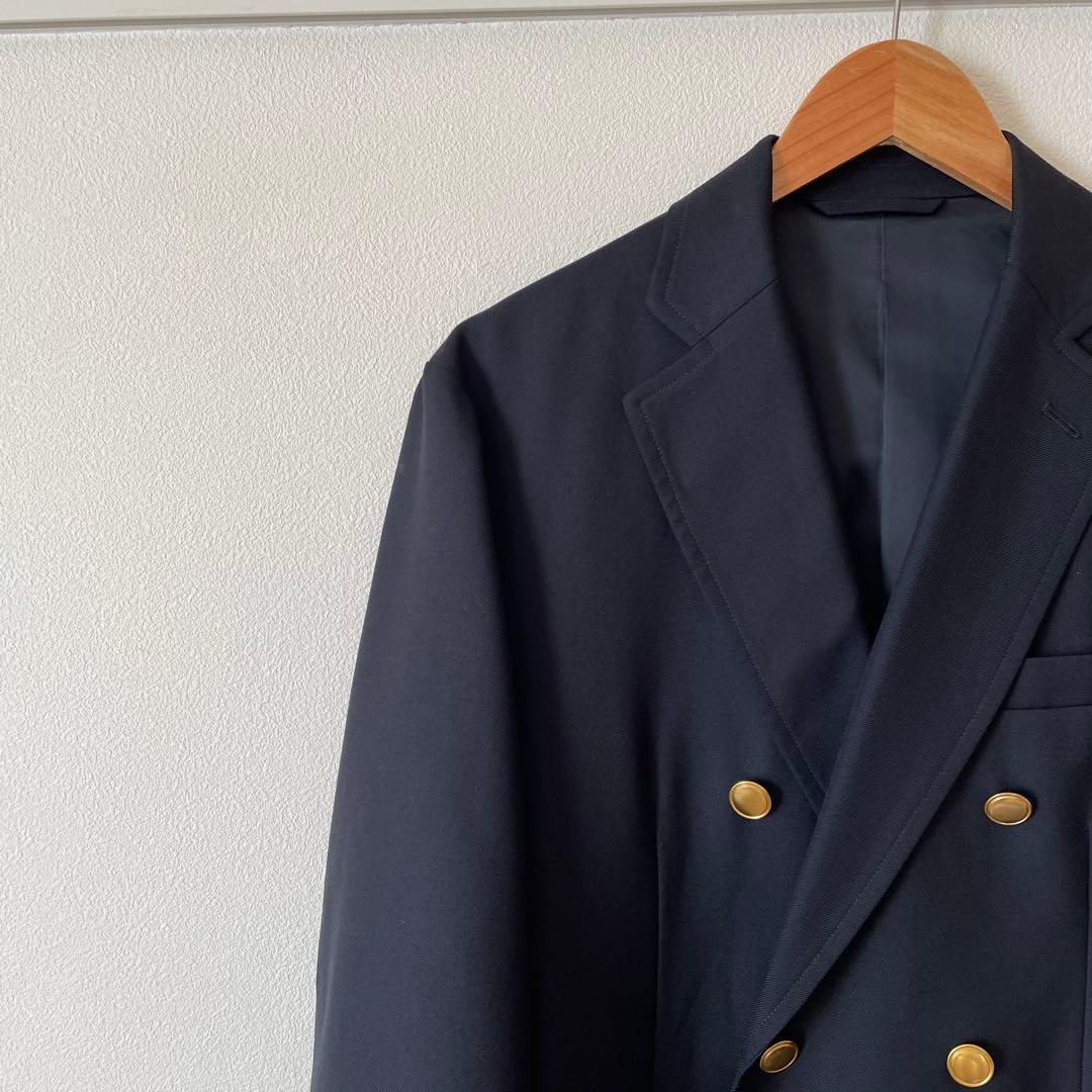 SHIPS ネイビー ダブル ブレザー ジャケット 紺ブレ Mサイズ