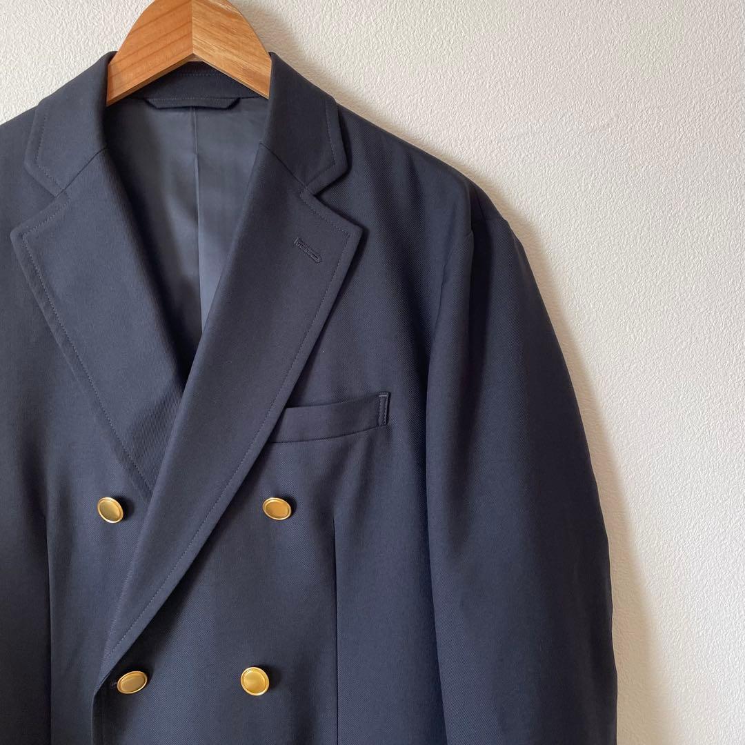 SHIPS ネイビー ダブル ブレザー ジャケット 紺ブレ Mサイズ