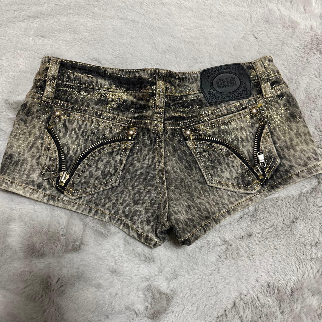 d.i.a. ダイア ショーパン 短パン ラメ ヒョウ柄 レア 平成ギャル