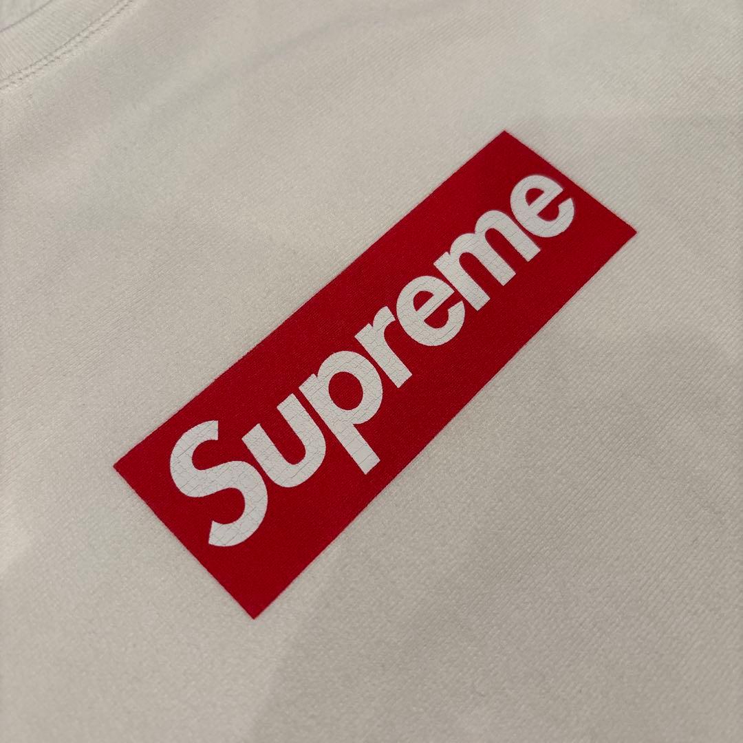 トップス Supreme Washed Box Logo Crewneck White L