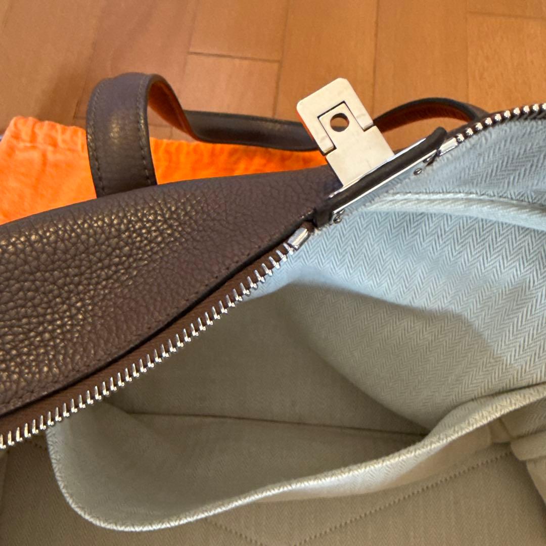 エルメス ヴィクトリア35 トリヨンクレマンス ショコラ シルバー金具