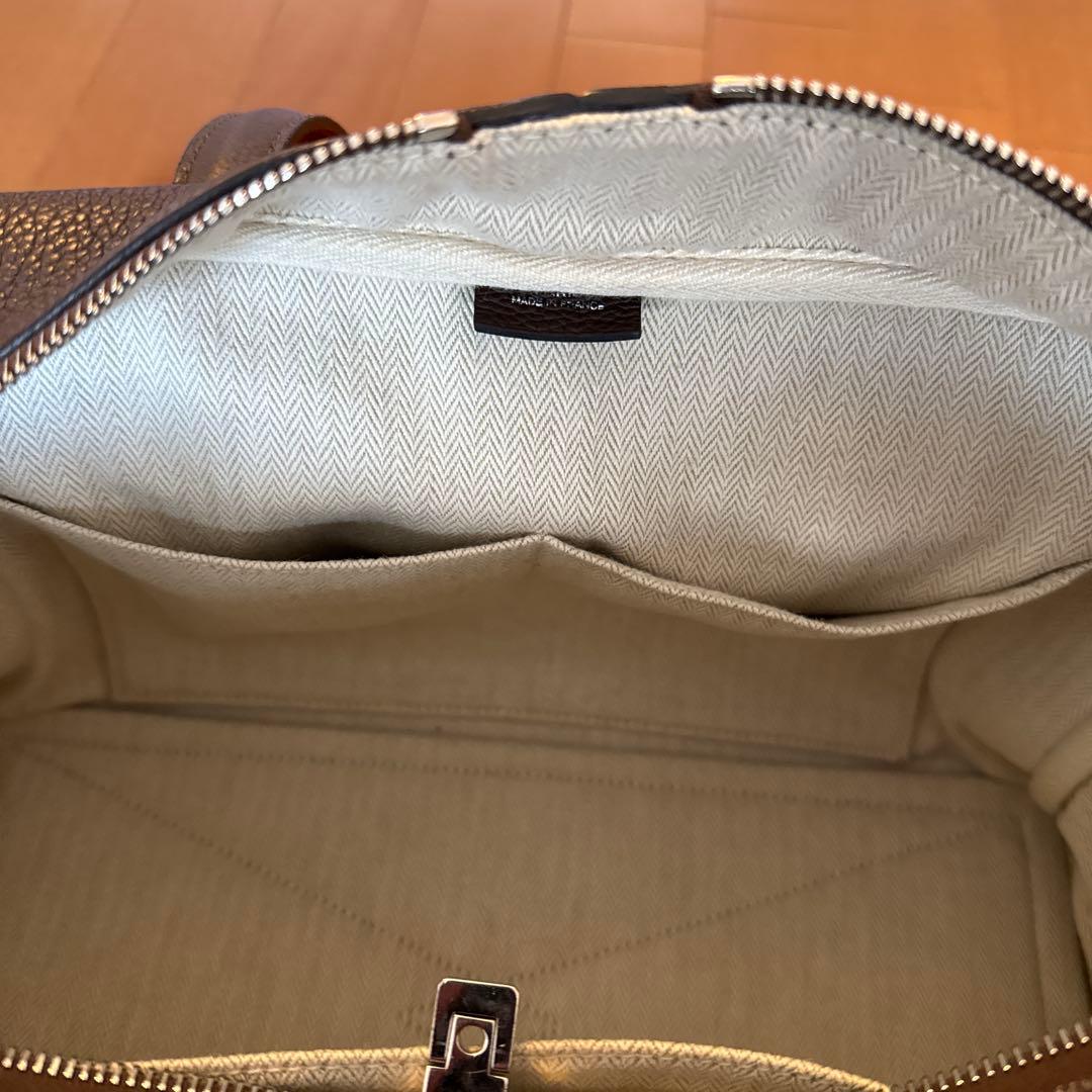 エルメス ヴィクトリア35 トリヨンクレマンス ショコラ シルバー金具