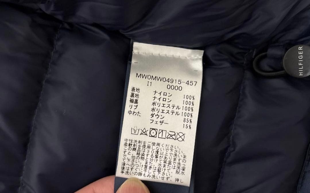 【未使用品】トミーヒルフィガー　フード付きダウンジャケット　Lサイズ