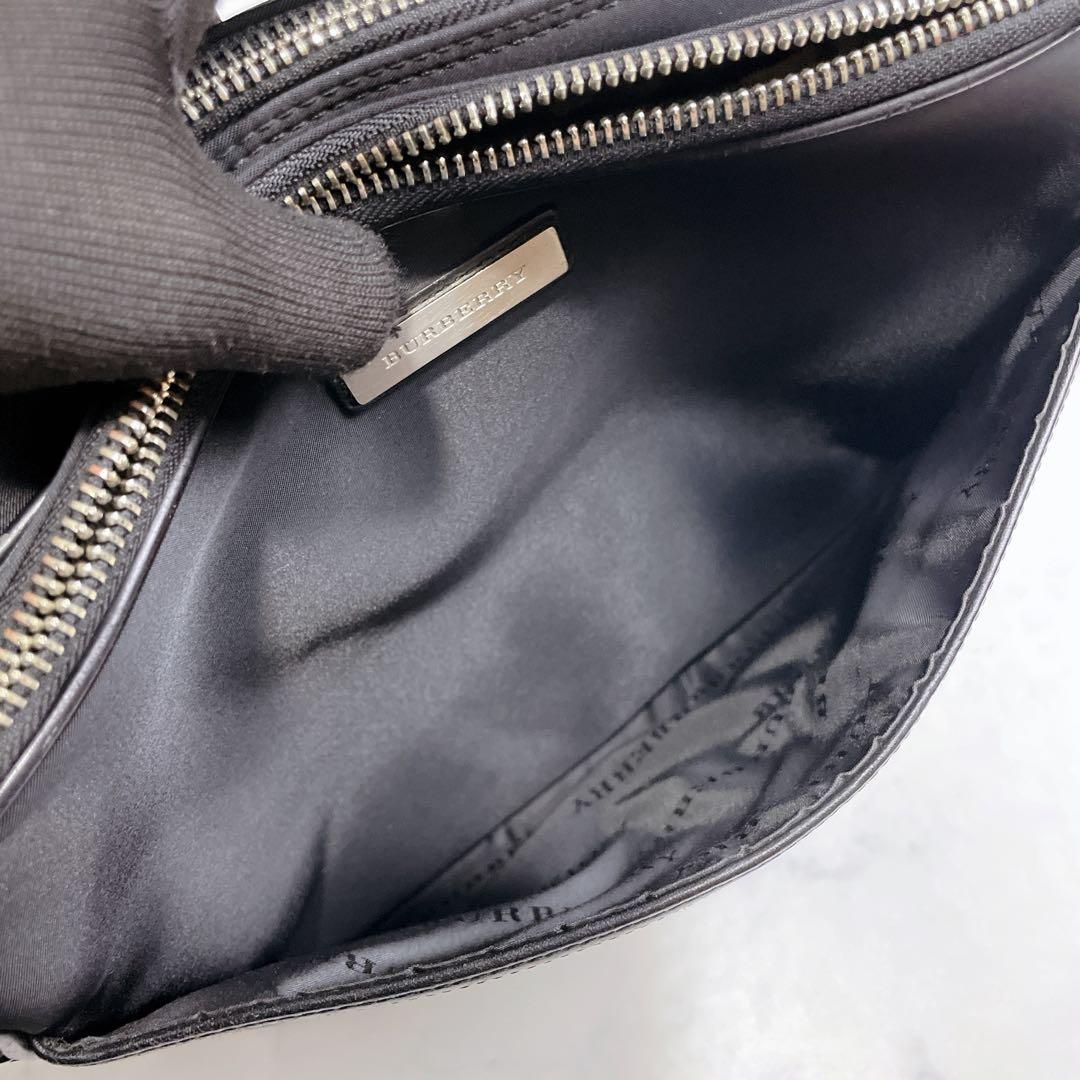 美品✨BURBERRY ショルダーバッグ 二層 ナイロン レザー ノバチェック