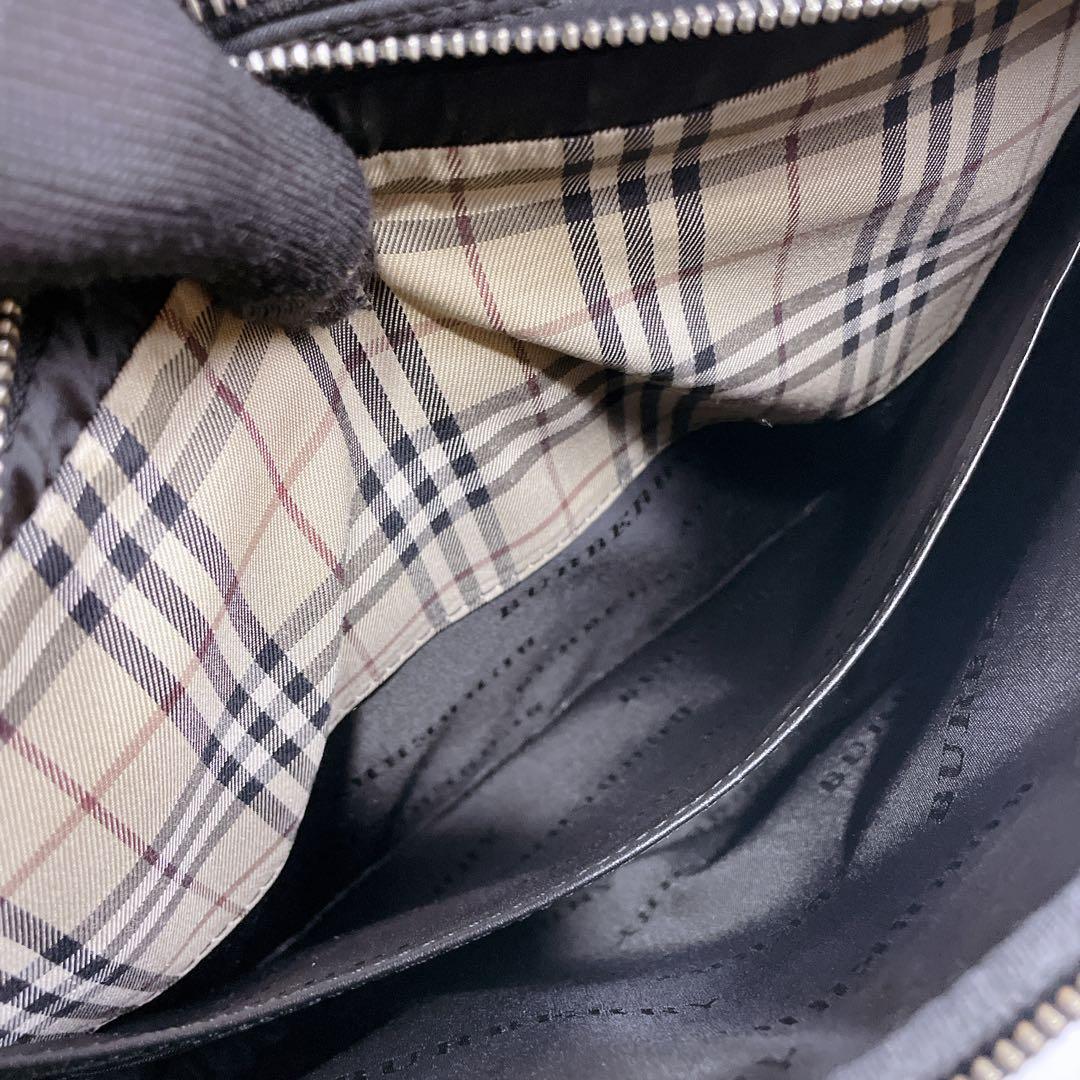 美品✨BURBERRY ショルダーバッグ 二層 ナイロン レザー ノバチェック