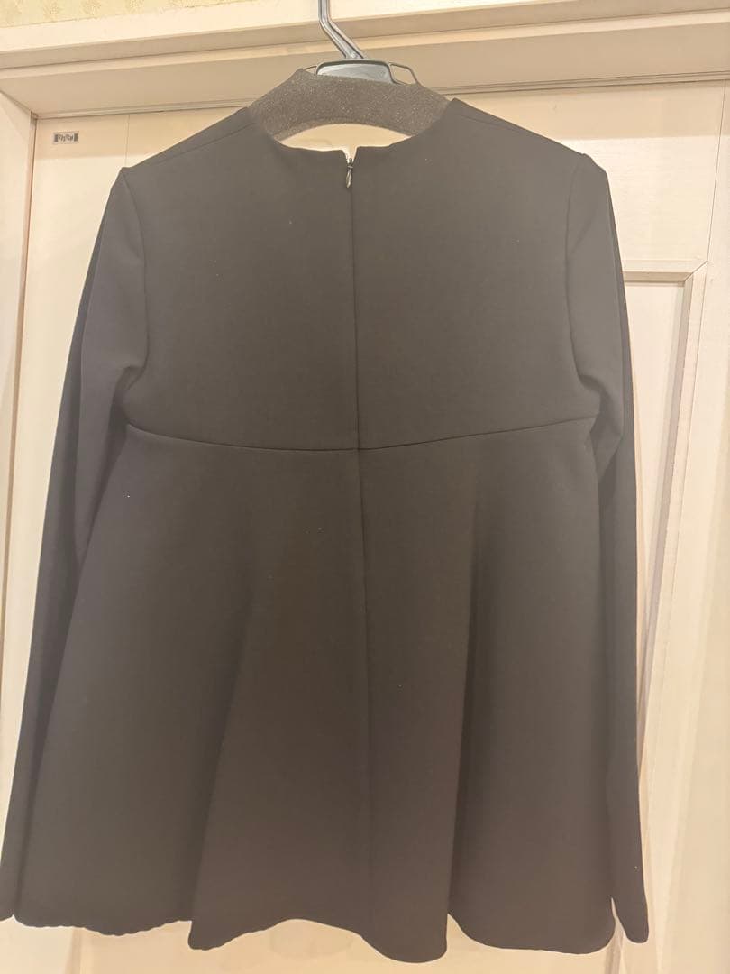 YOKO CHAN ブラック長袖ブラウス　38