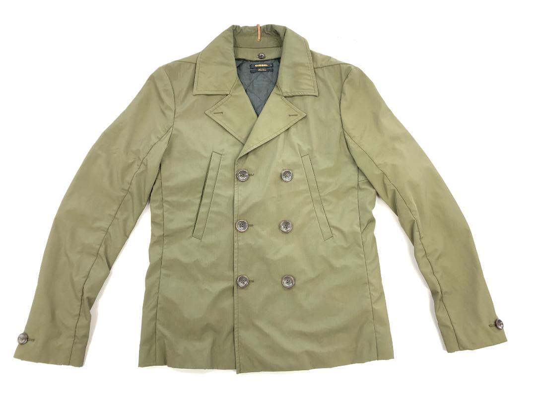 DIESEL BLACK GOLD ダブルジャケット M カーキ ミリタリー