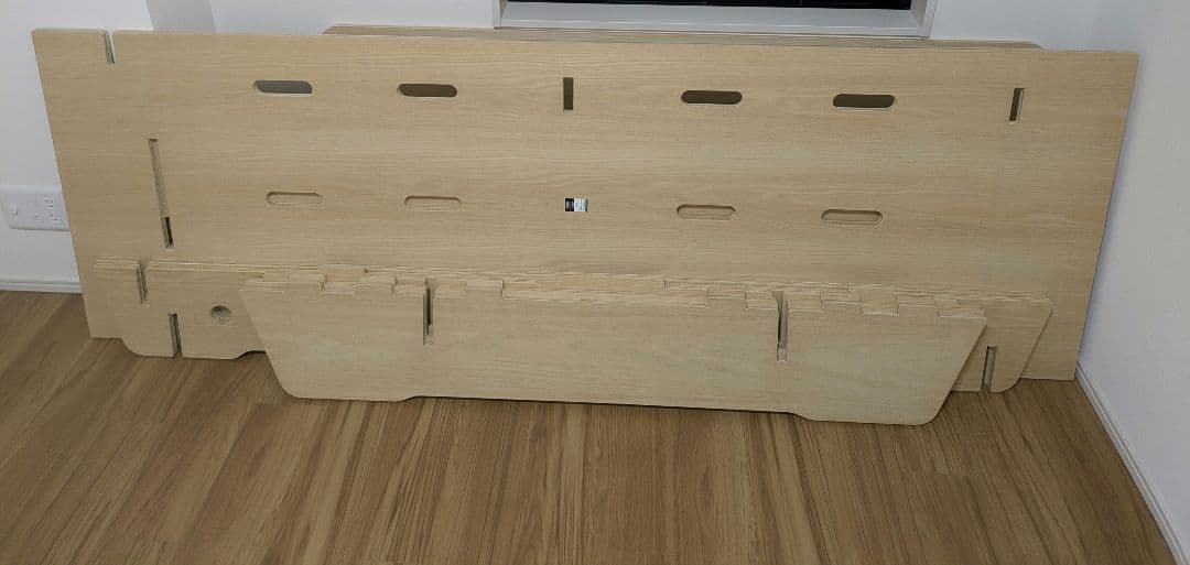 送料込み【コアラマットレス】木製ベッドフレーム　クイーンサイズ