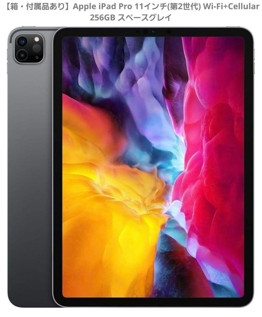 11インチ iPad Pro 第2世代 256GB Wi-Fi+Cellular