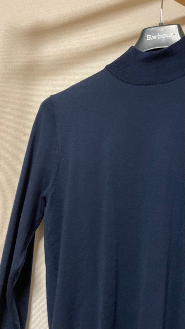 ミ*ー様 Paul Stuart ネイビー モックネックセーター M