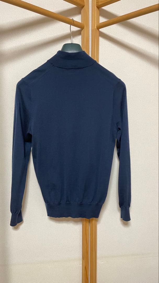 ミ*ー様 Paul Stuart ネイビー モックネックセーター M