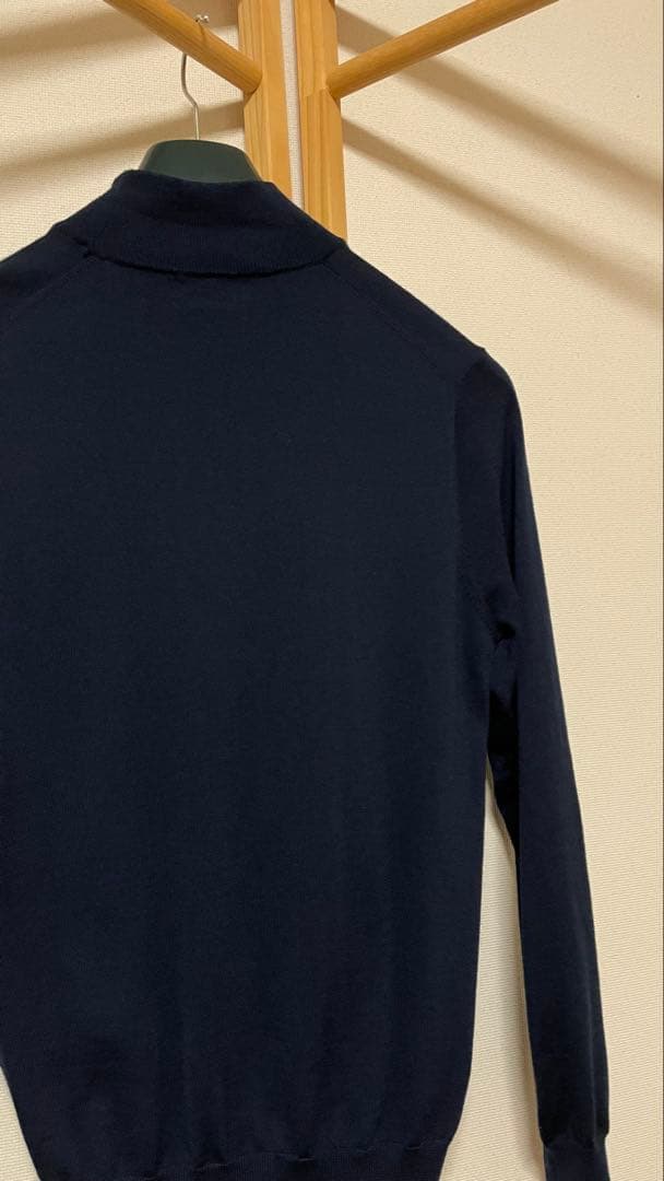 ミ*ー様 Paul Stuart ネイビー モックネックセーター M
