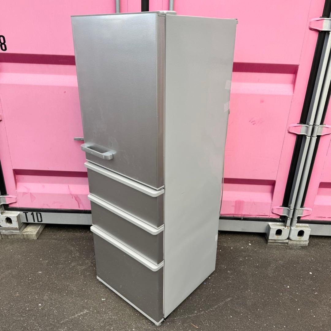 82⭐️2021年製★アクア　冷蔵庫　シルバー　大型　4ドア　355L