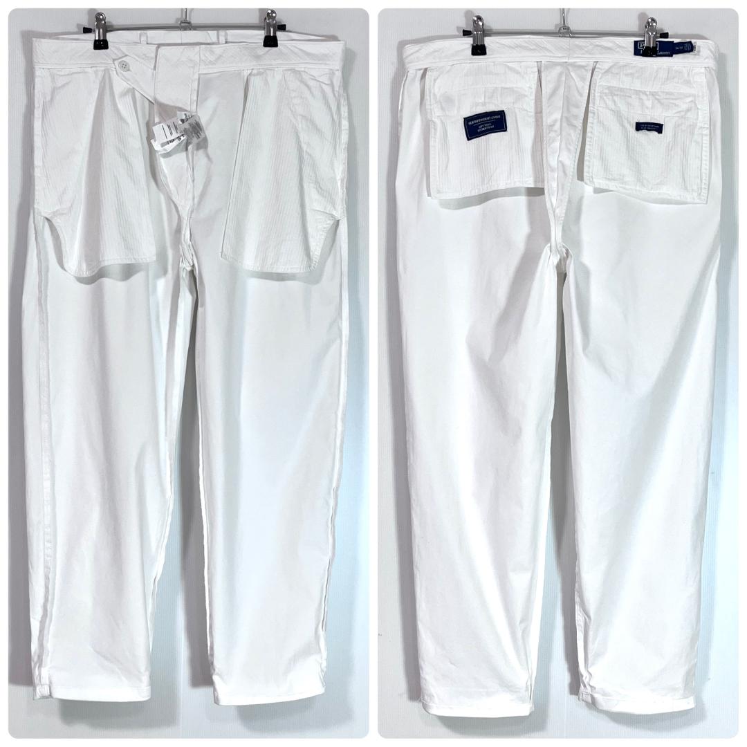 ポロラルフローレン W34 L30 ワンタック チノパン ホワイト WYNTON