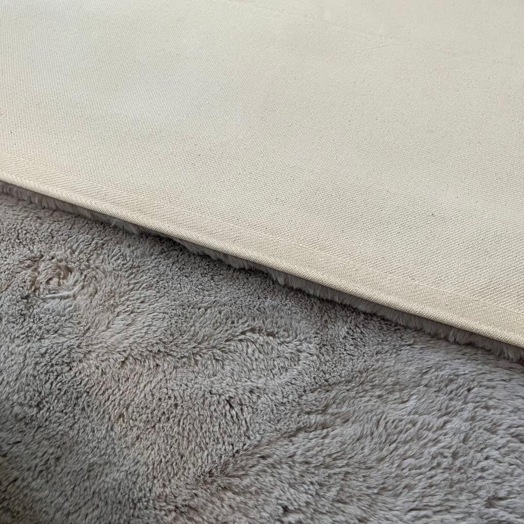 ニトリ ウサギラグ グレー 約200cm x 290cm