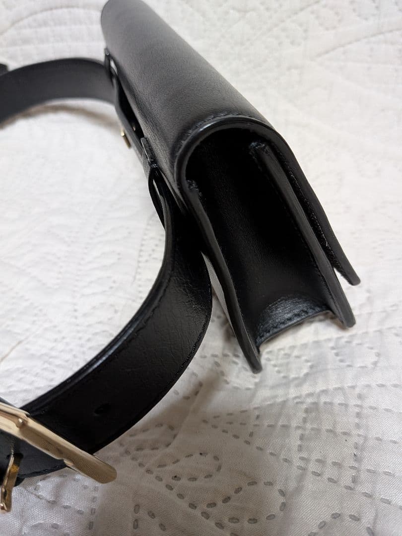 jimmy choo ボディバッグ　黒　ヴァレンヌ　ベルトバッグ　ジミーチュウ