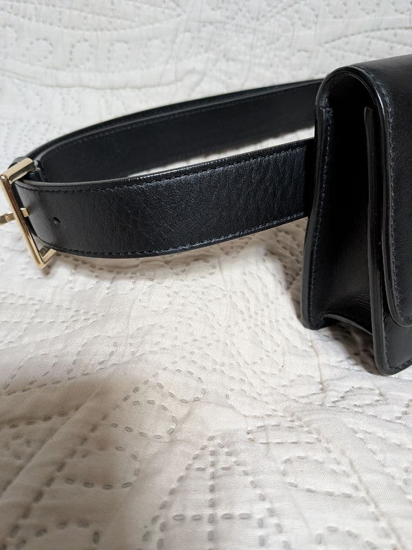 jimmy choo ボディバッグ　黒　ヴァレンヌ　ベルトバッグ　ジミーチュウ