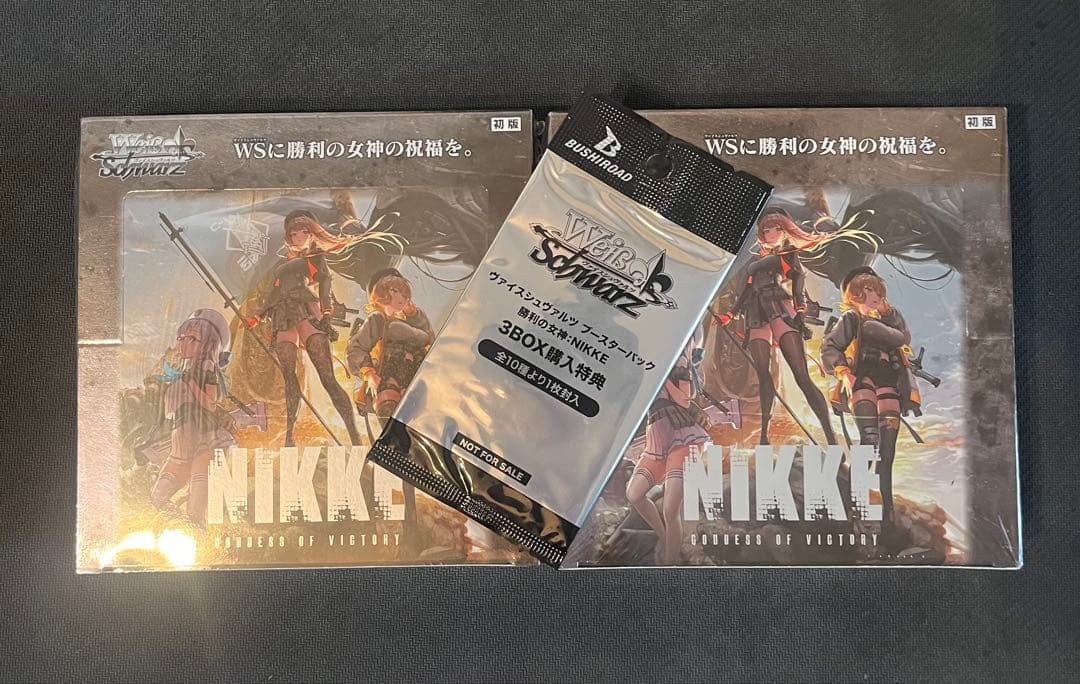 初版シュリンク付き ヴァイスシュヴァルツ 勝利の女神NIKKE 2BOXプロモ付