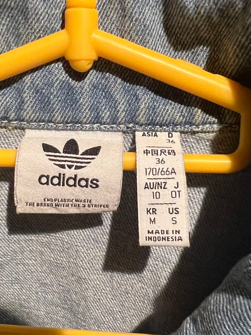adidasデニムジャケットショート丈　adidasoriginals M