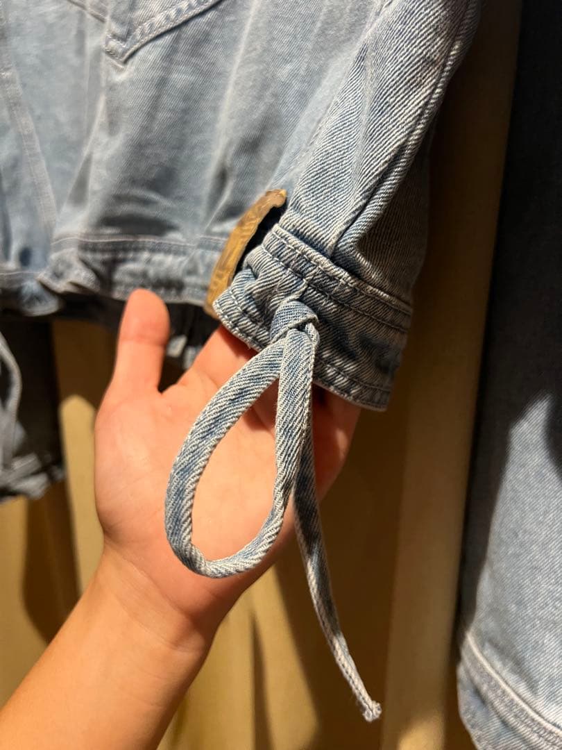 adidasデニムジャケットショート丈　adidasoriginals M