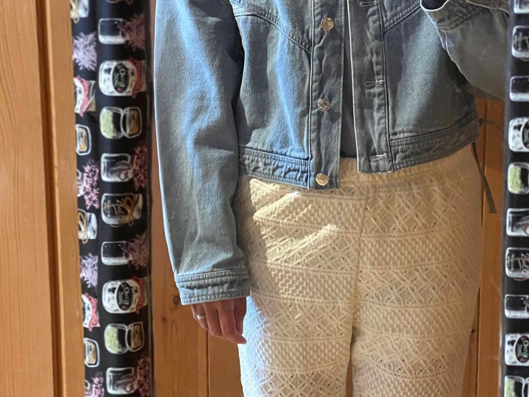 adidasデニムジャケットショート丈　adidasoriginals M