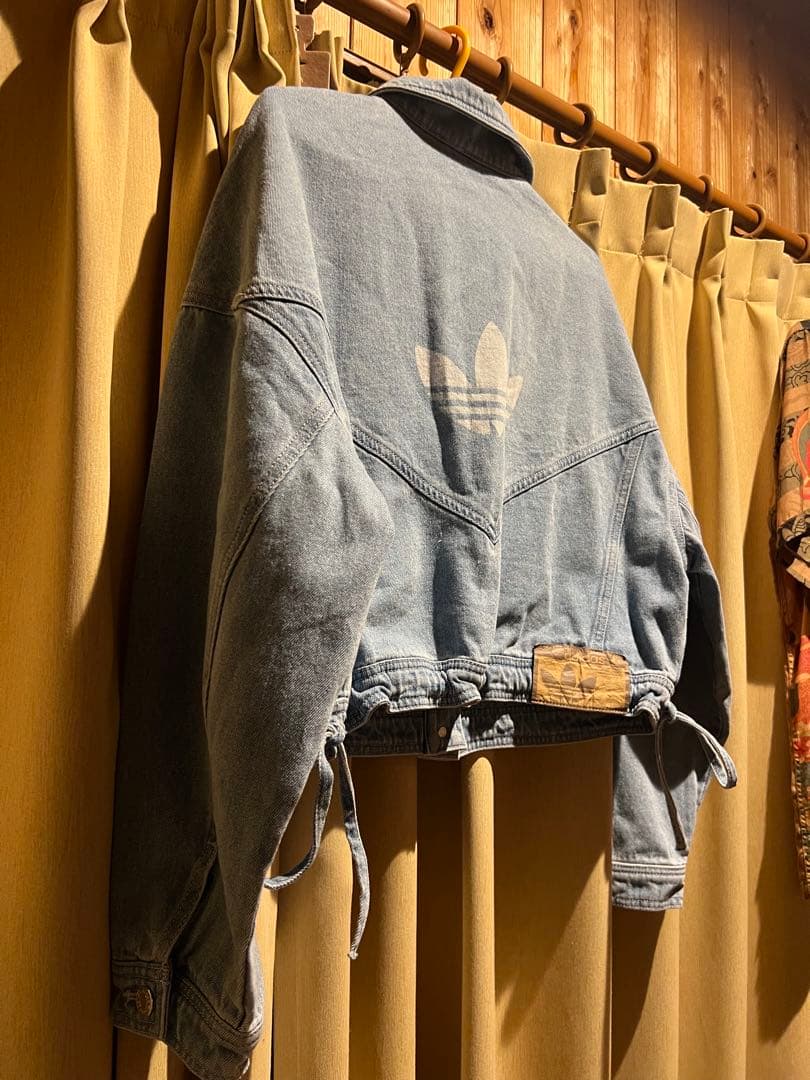 adidasデニムジャケットショート丈　adidasoriginals M