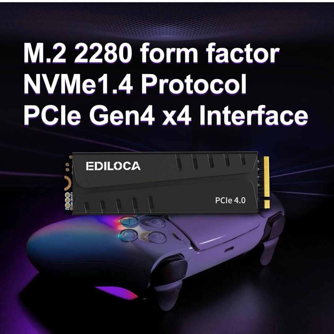 【新品未使用】SSD 1TB ヒートシンク付き　PCIe4.0 PS5対応