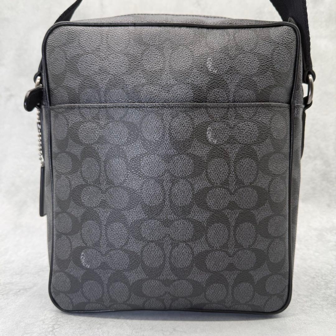 【良品】COACH コーチ ショルダーバッグ PVC ブティックライン ブラック