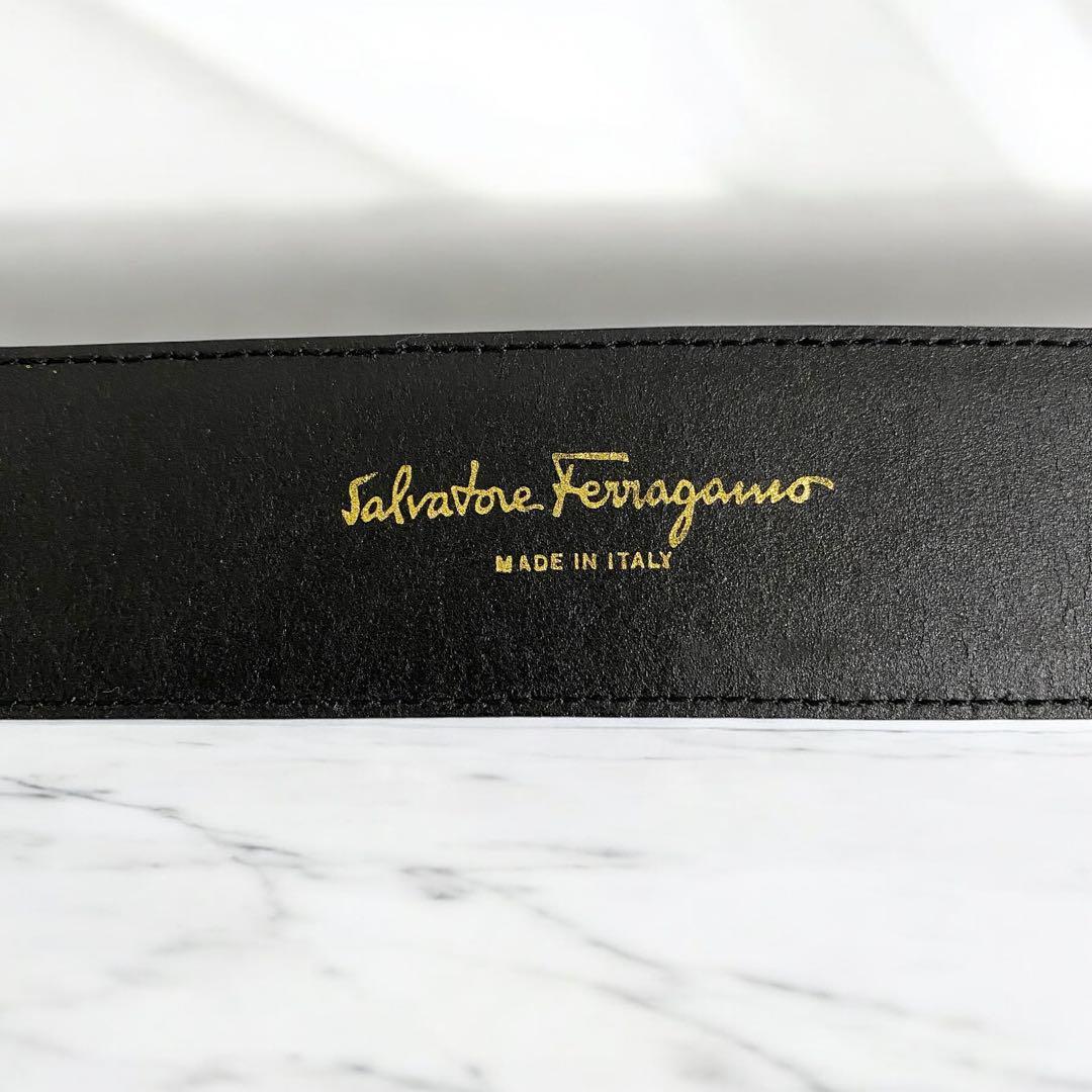 ✨美品✨フェラガモ ガンチーニ バックル ブラック ゴールド金具 箱あり