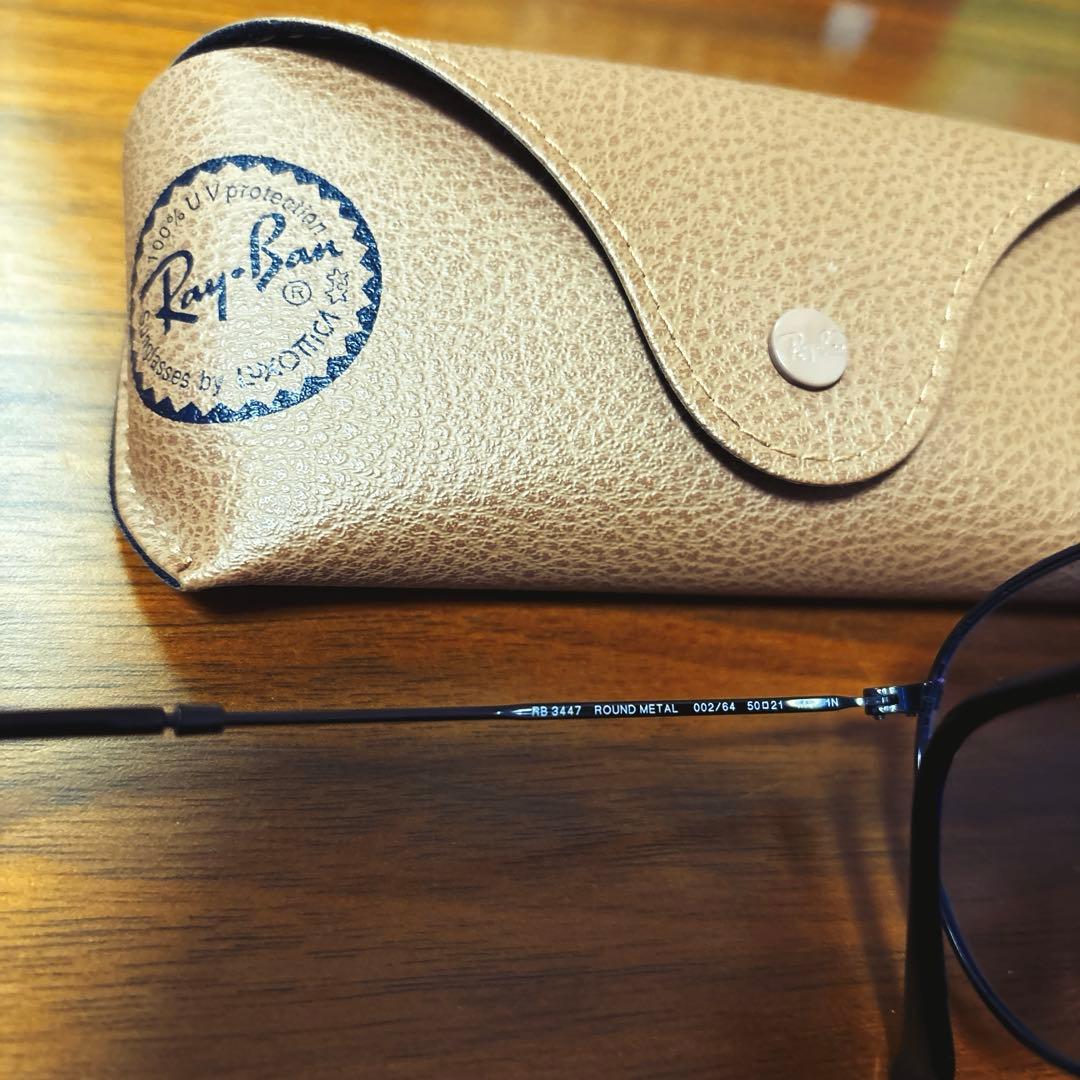 Ray-Ban RB3447 002/64 ROUND L キムタク着用