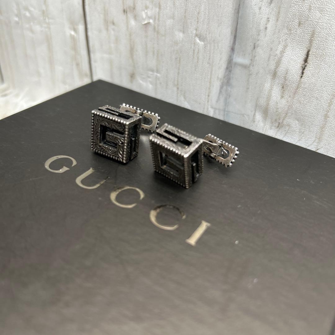 GUCCI Gキューブ カフリンクス　アクセサリー　 ネクタイピン・カフス