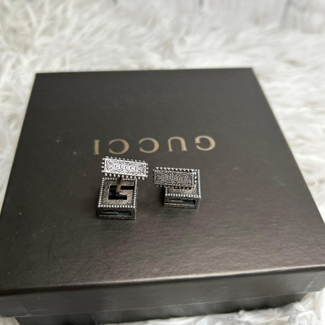GUCCI Gキューブ カフリンクス　アクセサリー　 ネクタイピン・カフス