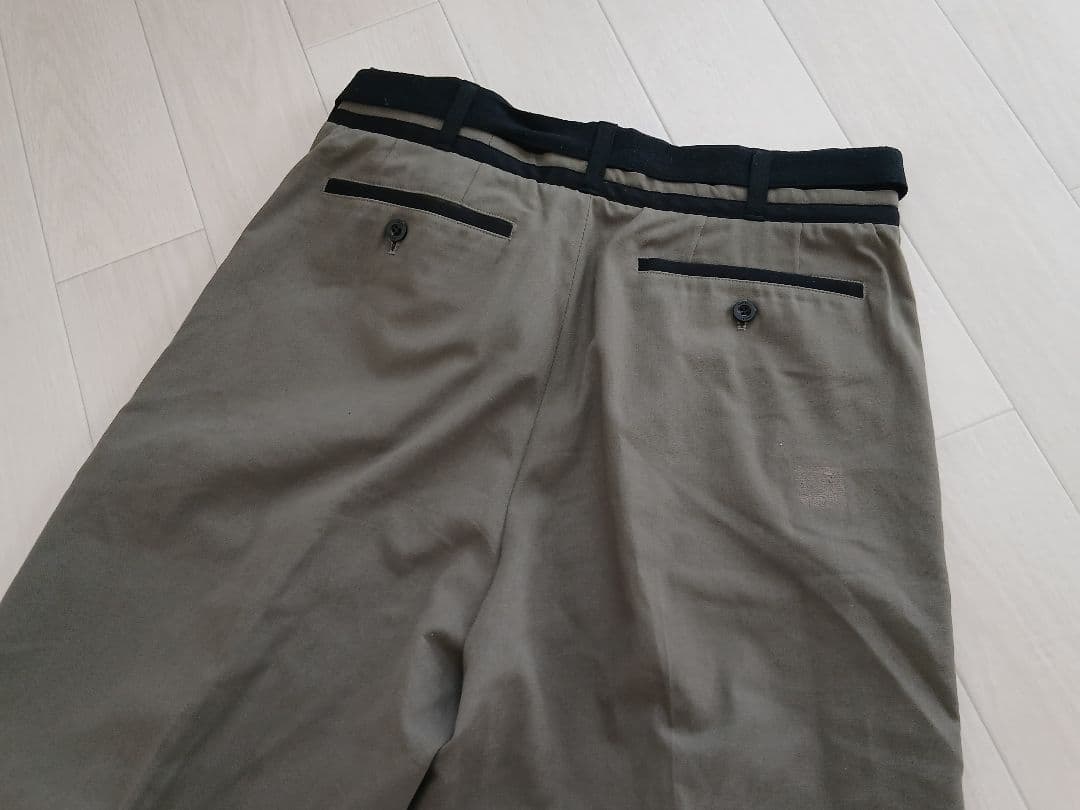 sacai サカイ21AW Suiting Pants ベルテッドパンツ　3