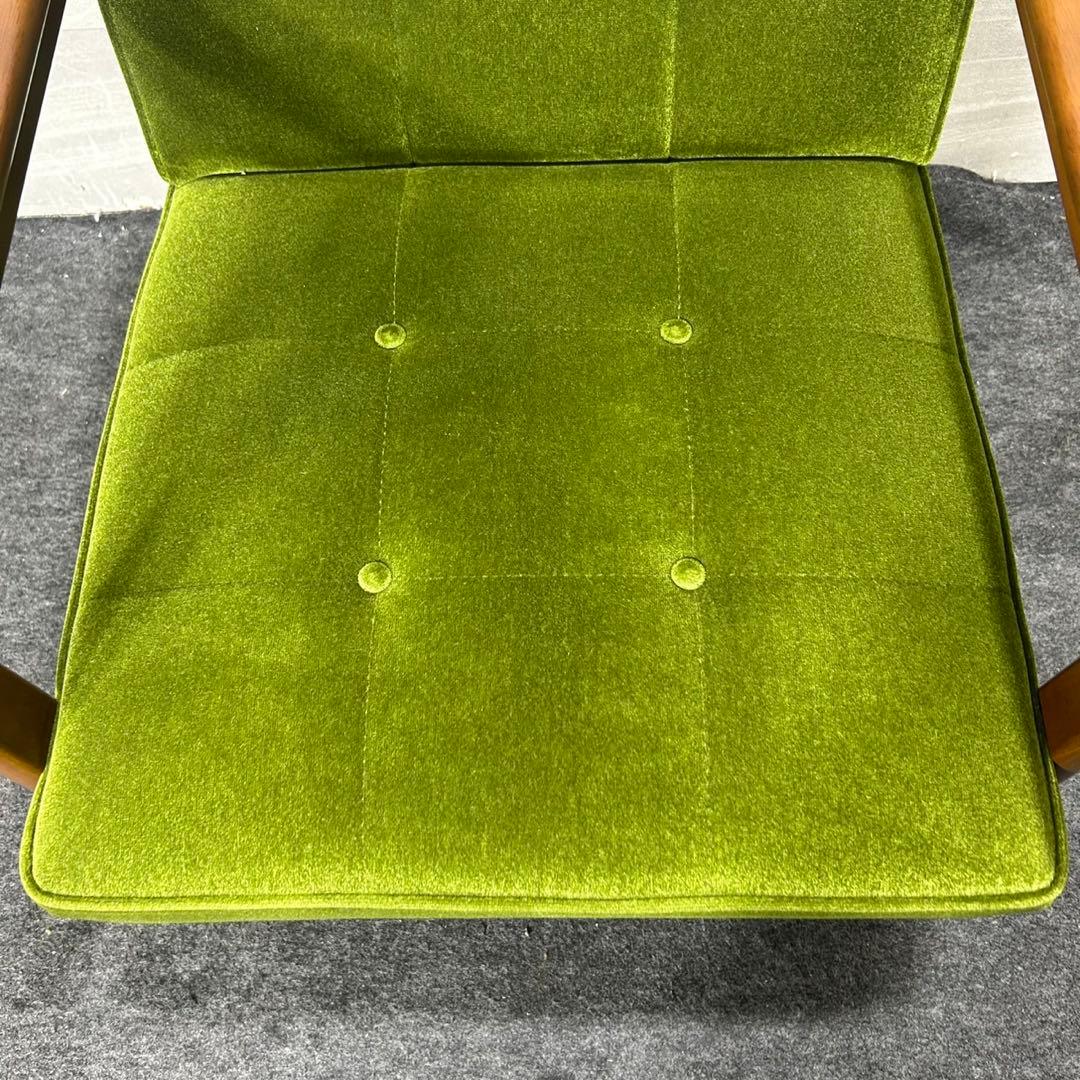 カリモク60 Kチェア 一人掛け モケットグリーン おしゃれ 家具 d3814