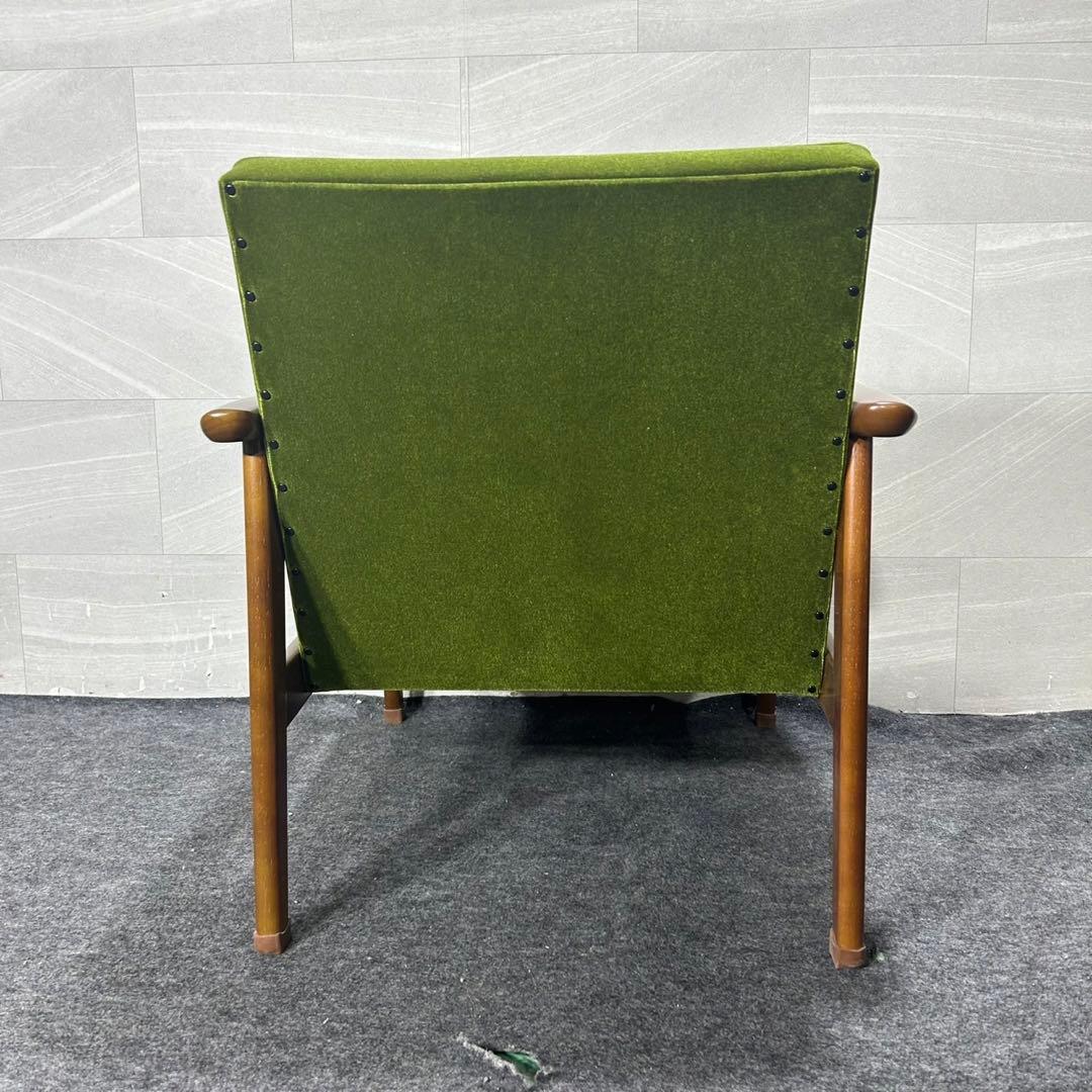 カリモク60 Kチェア 一人掛け モケットグリーン おしゃれ 家具 d3814